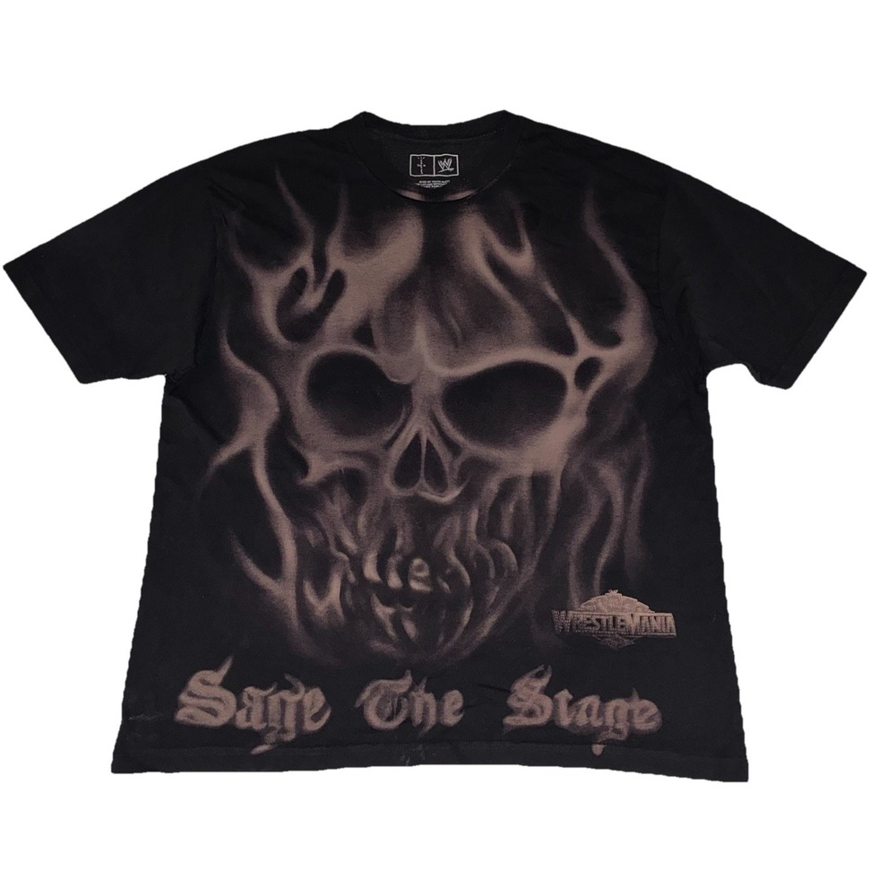 Cactus Jack x WWE T Shirt XL Sage The Stage Wrestlemania 41 Las Vegas NEW *spots